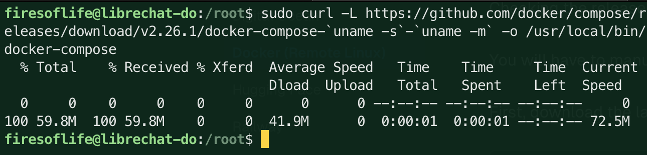 Docker Compose Install