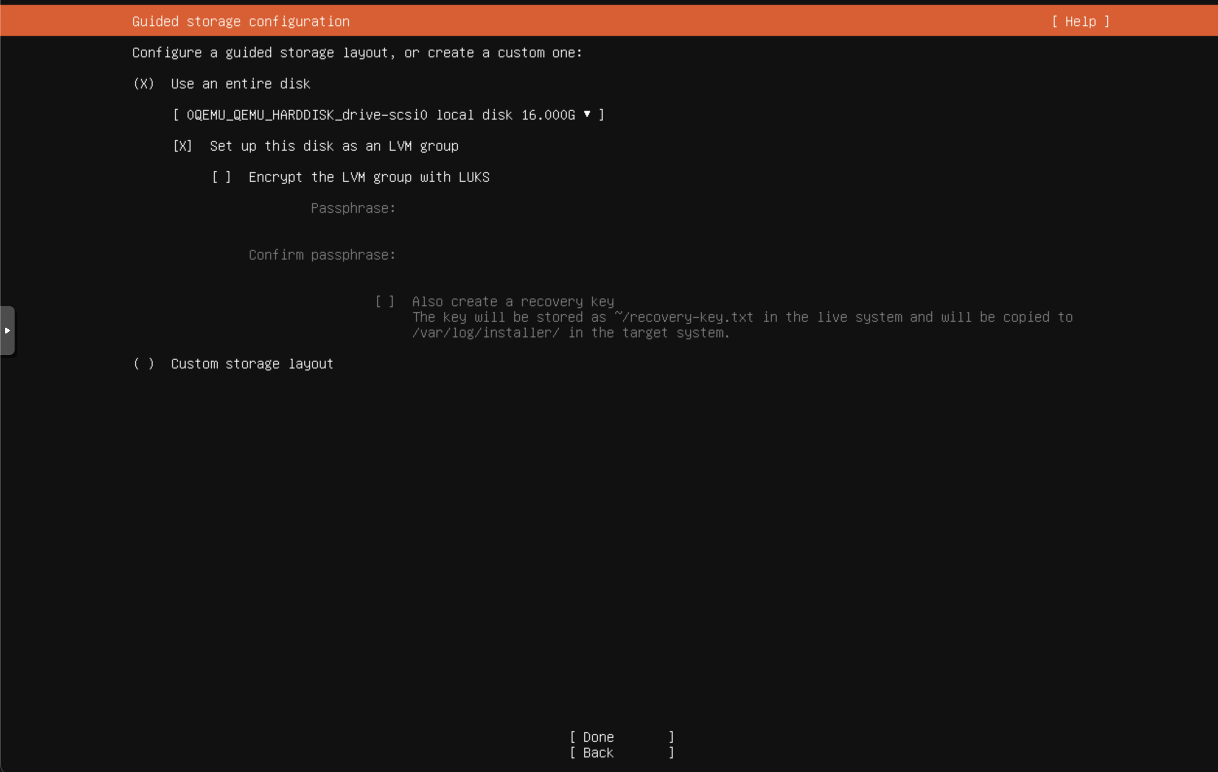 Proxmox Linux Install