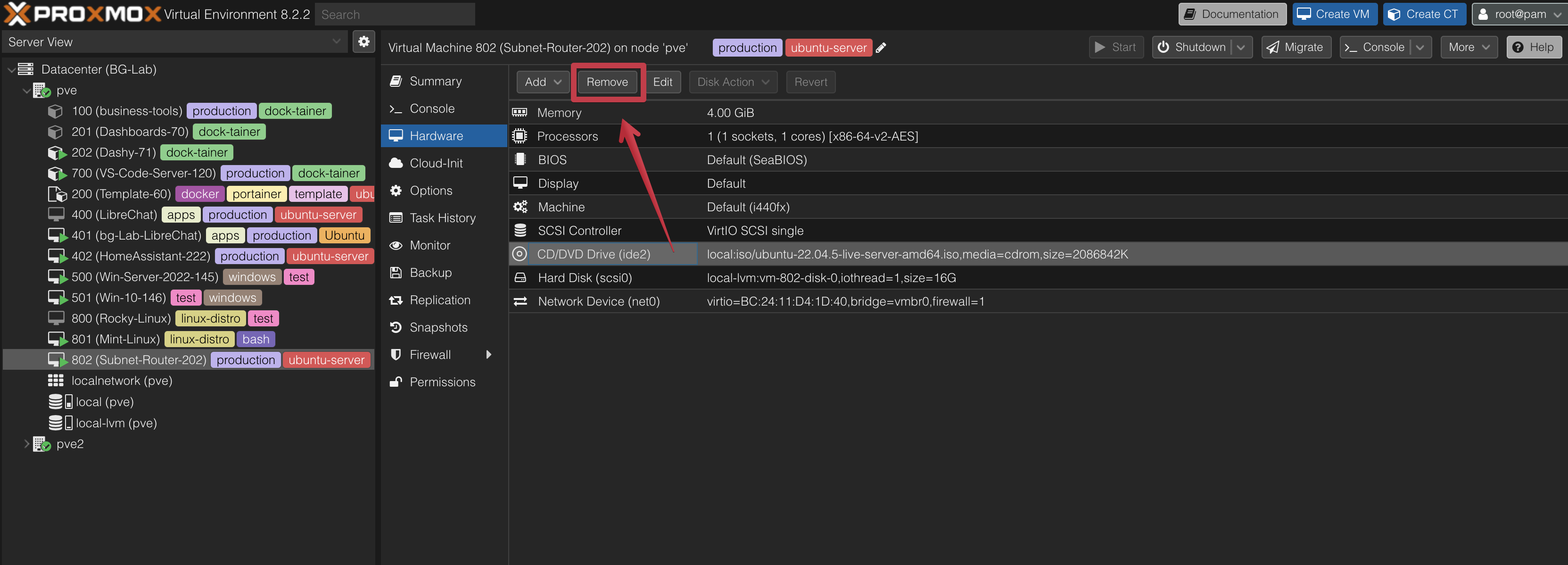 Proxmox Linux Install
